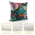 thumbnail image 4 of JRXY  Tropical Plants Throw Pillow Covers,Tropical Flower Leaves Home Decorative Throw Pillow Case Cushion Cover for Sofa Couch White Green White, 4 of 5