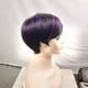 thumbnail image 4 of Peluca de mujer europea y americana con cabello corto y liso, con mecanismo de selección de color y fibra química, cobertura completa., 4 of 4