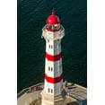 thumbnail image 2 of Bibikow, Walter 17x24 White Modern Wood Framed Museum Art Print Titled - Sweden-Scania-Malmo-Inre Hamnen inner harbor-lighthouse-high angle view, 2 of 4