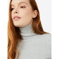 thumbnail image 5 of Free Assembly Women's Fine Ribbed Turtleneck with Long Sleeves, Lightweight, Sizes XS-XXXL, 5 of 6