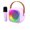 Purple 1 Mic, variant on Mini Portable Bluetooth Karaoke Machine K12, Karaoke Speaker System with 2 Wireless Microphones, Home Singing Entertainment Set,Purple 2 Mic