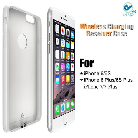 Deago - New QI Standard Wireless Charging Receiver Back Case Cover For iPhone 6/ 6s Plus -