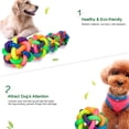 thumbnail image 4 of Labymos Colorful Soft Woven Bell Ball Toy for Pets 1PCS Diameter 6CM 7CM 9CM for, 4 of 8