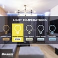 thumbnail image 6 of Bulbrite 862825 LED Filament 9 W Dimmable A19 Light Bulb with Glass Finish & Medium E26 Base - 2700K Warm White Light, 1100 Lumens, Clear - Pack of 4, 6 of 7
