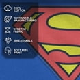 thumbnail image 4 of Men's Superman Logo Classic Graphic Tee Royal Blue Small, 4 of 11
