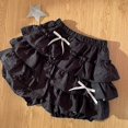 thumbnail image 2 of MIXUE Womens Skirts Solid Color Fashionable Casual Pleated Tunics Tutu Mini Skirt Outwear,Black,XL, 2 of 3