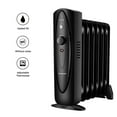thumbnail image 4 of Homeleader Mini Oil Filled Heater, Portable Space Radiant Heater with Adjustable Thermostat, Electric Personal Heater with Overheat Safety, for Home and Office, 700W, Black, 4 of 7