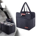 thumbnail image 2 of Foldable Drink Carrier Tote Bag, Ngxiha Leak Resistant Compartments, Ergonomic Handle Design | 6 Cup Beverage Organizer, Picnic Cooler Alternative, Car Travel, Outdoor Grocery Takeaway Carrier, 2 of 9