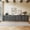 Ebony - E, variant on BELLEZE Set of 2 Modular Sideboard with Double-Arc Wood Doors, Small Arched Buffet Cabinet with Storage and Adjustable Shelves, Classic Modern Credenza for Dining Room, Living Room or Entryway(Ebony)