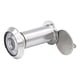 thumbnail image 4 of Mirilla para puerta de casa, hotel, dormitorio, diámetro de tubo: 16 mm, lente de vidrio oculta para puerta de metal. Plata de 35 a 60 mm., 4 of 9