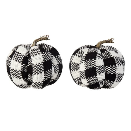 Way To Celebrate Set Of 2 Sweater Pumpkins