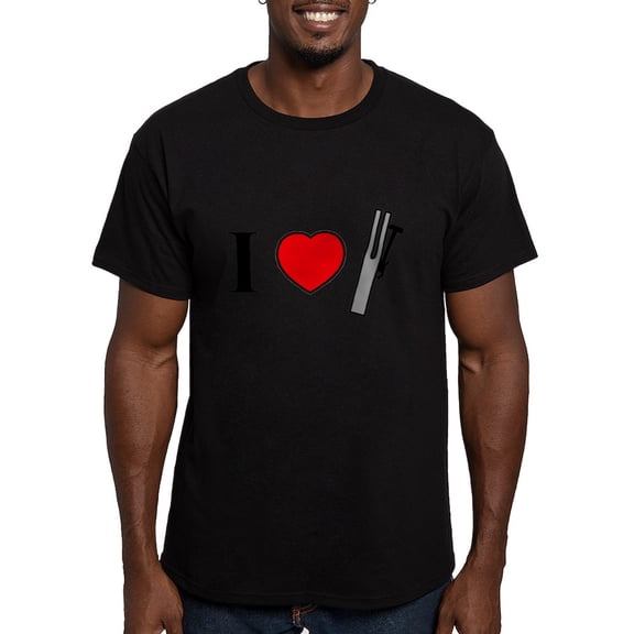 CafePress - I Heart Chimes Horizontal Men's Fitted T Shirt ( - Men's Fitted T-Shirt