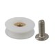 thumbnail image 4 of 8Pcs Shower Room Pulley Bathroom Sliding Glass Door Wheels Nylon Copper Roller Shower Door Rollers Replace With Screws 225mm, 4 of 5