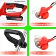 thumbnail image 3 of Weed Wacker Cordless Weed Eater, 1500mAh Edger Lawn Tool w/ 2 Battery,3 Blade - String Trimmer for Yard and Garden, 3 of 9