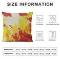 thumbnail image 5 of Leisuo Decorative Throw Pillow Cover Drop Splattered Design Paint Splatters Element Spots Splashing Isolated Yellow Abstract Soft Cushion Covers for Bed Car Couch Sofa, 5 of 5