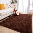 thumbnail image 2 of Soft Fluffy Area Rugs for Bedroom Kids Room Plush Shaggy Nursery Rug Furry Throw Carpets for Boys Girls, College Dorm Fuzzy Rugs Living Room Home Decorate Rug,Coffee,3.3 x 4 Feet, 2 of 7