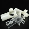 Easy to Blow Flute Blowing Aid Flute Blower Mouthpiece Whistle CWhite