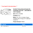 thumbnail image 2 of Variable Timing Solenoid Gasket Kit - Compatible with 2001 - 2006 BMW X5 3.0L 6-Cylinder 2002 2003 2004 2005, 2 of 2