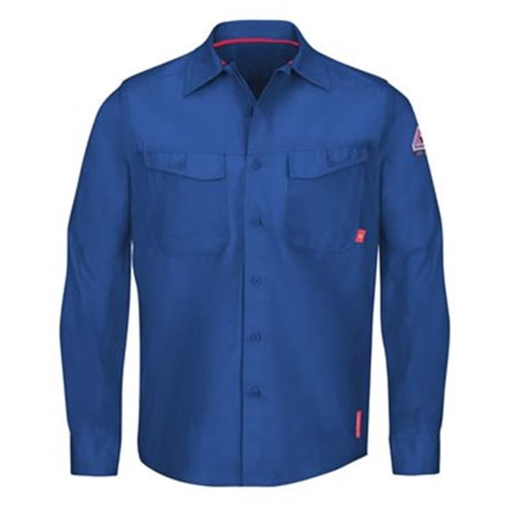 iQ Series Endurance Work Shirt - Long Size, Royal Blue - 6XLT