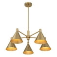 thumbnail image 5 of Pharos 5-Light Chandelier in Noble Brass by Breegan Jane, 5 of 6