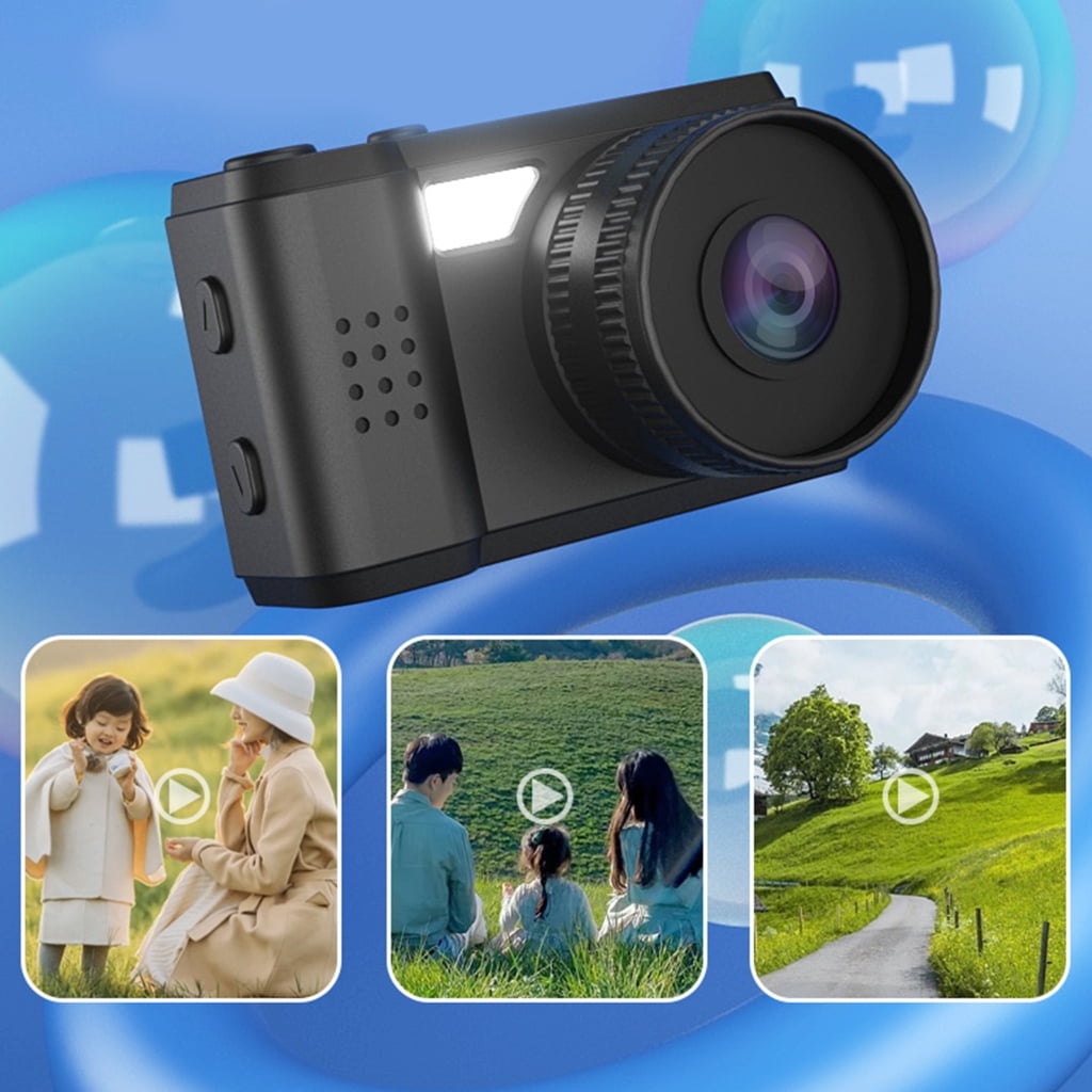 NEXAVKPR Mini Camera with Screen 1080P Sport Portable Small Camcorder Video Recorders Support Card USB Camera Indoor