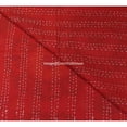 thumbnail image 5 of ColorFull House Indian Kantha Quilt, Red Floral Pattern, Traditional Suzani Design Size ( Double 90" x 108"), 5 of 5