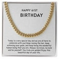 thumbnail image 5 of Cuban Link Chain - Happy 61st Birthday, 5 of 10