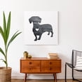 thumbnail image 4 of Creative Products Ink Silhouette Dachshund 24 x 24 Canvas Wall Art, 4 of 5