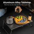 thumbnail image 2 of Ultralight Portable Camping Table - Folding Aluminum Alloy Mini Side Table - Compact & Durable Outdoor Table for Picnic, BBQ, Hiking, Fishing, and Backpacking - Carrying Bag Included, 2 of 7