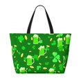 thumbnail image 2 of Gaeub St Patrick's Day2 Beach Travel Bag, Multi-Pocket Beach Bag, Summer Vacation Bag, Beach Essentials Tote, 2 of 7