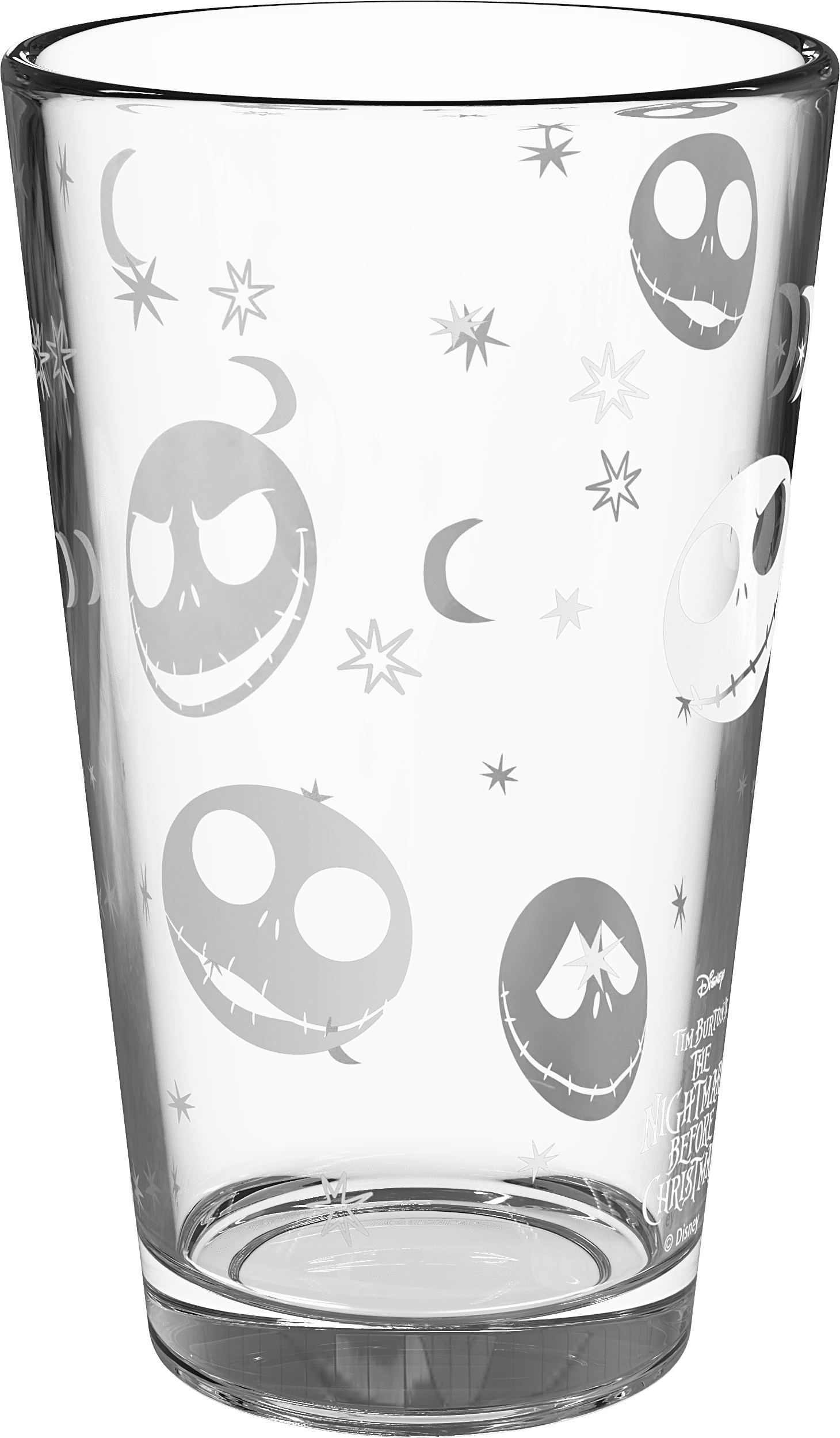 (2 pack) Zak Designs Nightmare Before Christmas 16oz Glass Cup Set (2pk)