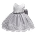 thumbnail image 6 of Fesfesfes Baby Girls Lace Bowknot&nbsp;Princess Wedding Formal&nbsp;Tutu Dress+Headband Set Clothes, 6 of 9