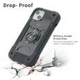 thumbnail image 6 of Dteck for iPhone 14 Plus Case with Double Ring Stand, Heavy Duty Silicone +PC Military Grade Shockproof Back Cover for iPhone 14 Plus,Black, 6 of 6