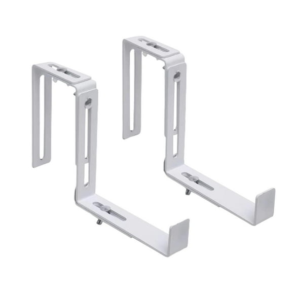 2Pcs Railing Planters Hooks Planter Box Bracket Adjustable Support Plant Railing