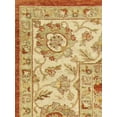 thumbnail image 3 of Pasargad Home Agra 10' x 14' Hand-Knotted Lamb's Wool Coral/Ivory Rug - All Ages, Indoors, 3 of 3