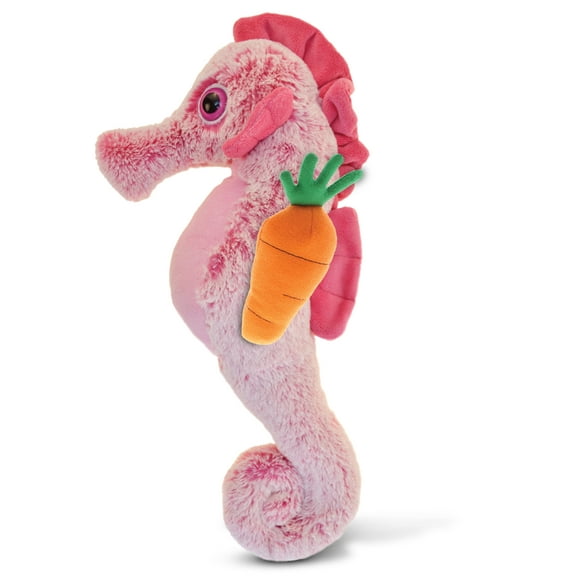 DolliBu Happy Easter Super Soft Plush Sea Horse with Carrot Plush - Ocean Life Stuffed Animals with Carrot Plush Toy, Perfect Easter Gift, Spring Easter Plush Animal Toy for Kids, Adults - 15 Inch