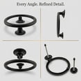 thumbnail image 6 of Renovators Supply Door Knockers for Front Door 5.5" Round Dark Oil Rubbed Bronze Finish Solid Brass Door Knocker w/Screws, 6 of 16