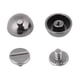 thumbnail image 3 of 20 piezas remaches de setas, tornillos de botones para cinturón de cuero, bolsa, decoración de zapatos (negro), 3 of 10