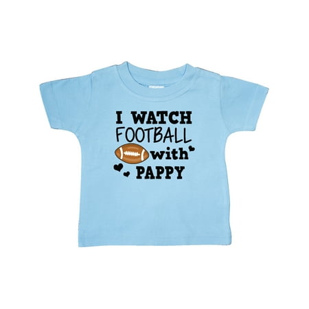 

Inktastic I Watch Football with My Pappy Gift Baby Boy T-Shirt