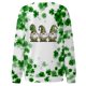 thumbnail image 4 of Xuyuer Women's Round Neck St. Patrick's Day Printed Long Sleeve Shirts Sweatshirt - Festive Holiday Graphic Pullover Top for Seasonal Parties, Gift Exchanges and Cozy Spring Summer Wear, 4 of 5