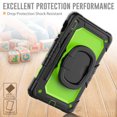 thumbnail image 4 of for Samsung Galaxy Tab S8/S7 Case 11 inch, 360 Rotating Shockproof Cover with Stand, Handle, Shoulder Strap (SM-X700/SM-T870), Lime, 4 of 7