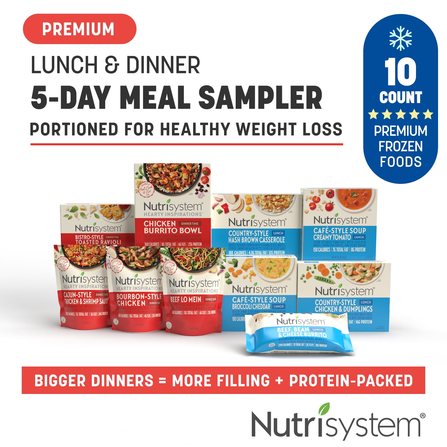 Nutrisystem Frozen RestaurantInspired Packaged Lunches and Dinners