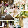 thumbnail image 5 of Efavormart 2 Pack 11" Gold Mercury Glass Vases Geometric Vases Flower Centerpieces, 5 of 11