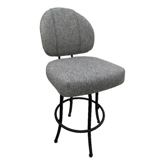 Swivel Counter 26" Bar Stool - M-75 Metal Black Frame