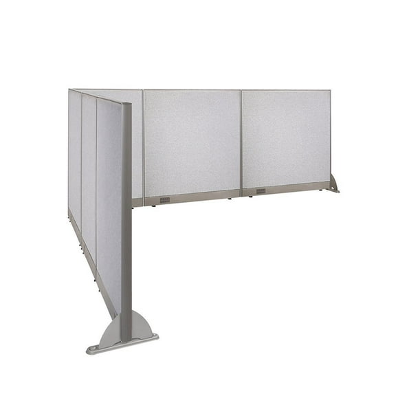 GOF L-shaped Freestanding Partition 120”D x 126”W x 48”H, Office Room Divider, Privacy Screen, Workstation Cubicle