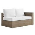 thumbnail image 4 of Modway Convene Outdoor Patio Outdoor Patio Sectional Sofa and Ottoman Set in Cappuccino White, 4 of 10