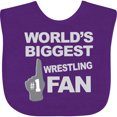 thumbnail image 3 of Inktastic Wrestling Fan Sports Boys or Girls Baby Bib, 3 of 4