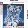 thumbnail image 2 of Tiger Diamond Art Kits Full Drill, Animal 5D Diamond Art for Kids Round Beads Paint with Diamonds Kits 30x30cm/11.81x11.81inch, 2 of 5