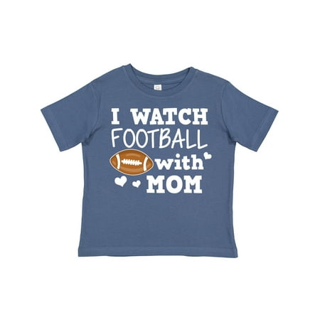 

Inktastic I Watch Football with My Mom Gift Toddler Boy Girl T-Shirt