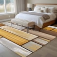 thumbnail image 4 of Large Area Rugs for Living Room Bedroom, Brown Yellow Vintage 8'x10' Rug Washable Carpet Runner Indoor Outdoor, Retro Farmhouse Elegant Pastoral Non Slip Floor Mats Rug for Kitchen, Patio, 4 of 8